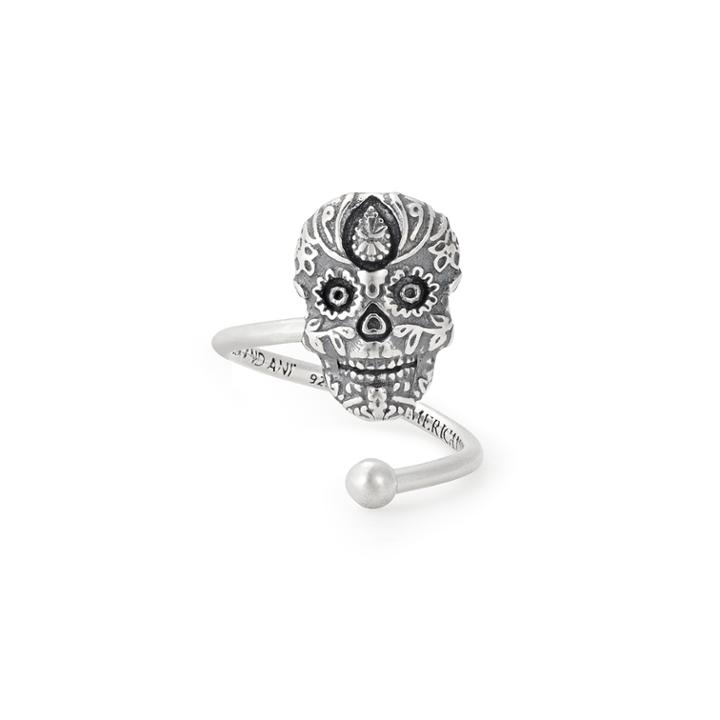 Alex And Ani Calavera Ring Wrap, Sterling Silver
