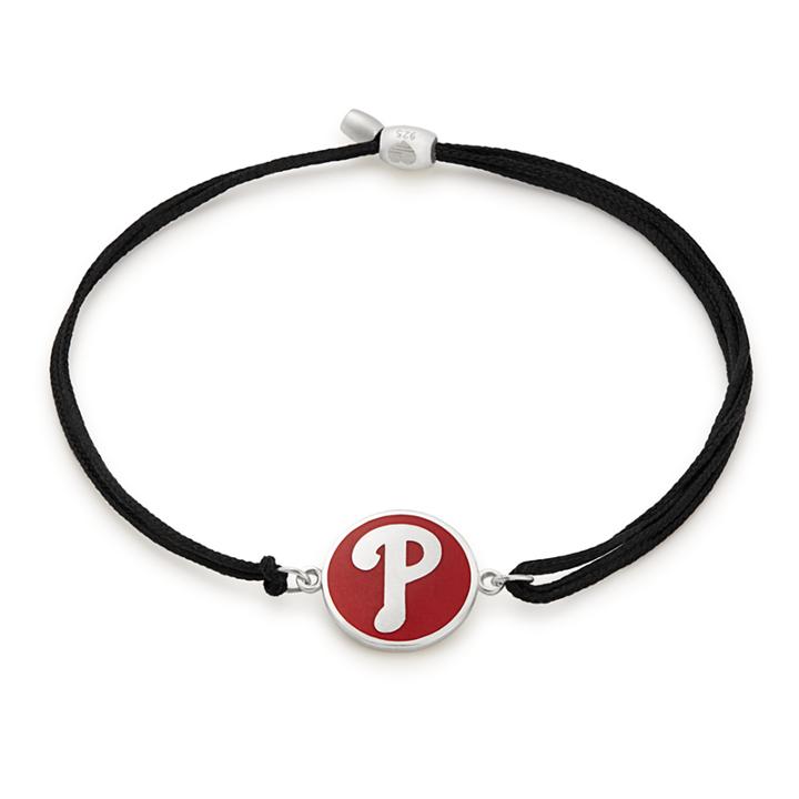 Alex And Ani Philadelphia Phillies™ Pull Cord Bracelet, Sterling Silver