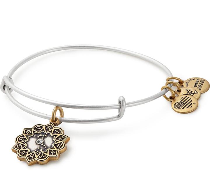 Alex And Ani Scorpio Two Tone Charm Bangle