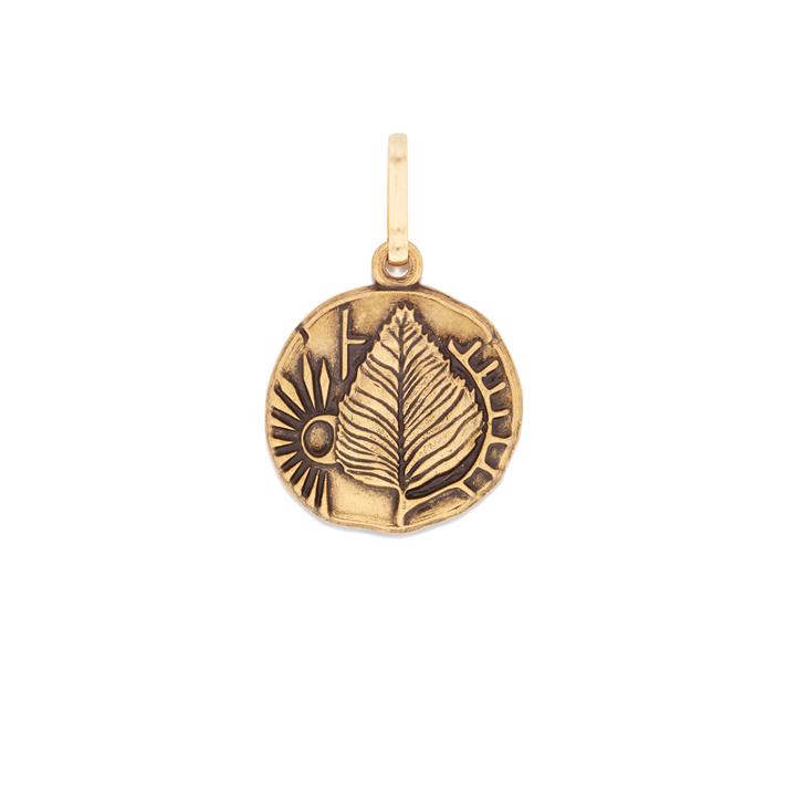 Alex And Ani Birch Necklace Charm, Rafaelian Gold Finish