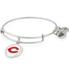 Alex And Ani Cincinnati Reds Color Infusion Charm Bangle, Rafaelian Silver Finish