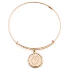 Alex And Ani Precious Initial O Charm Bangle, 14kt Gold Filled