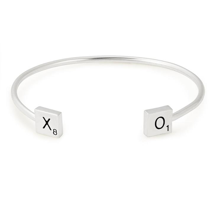 Alex And Ani Scrabble Xo Cuff, Sterling Silver