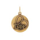 Alex And Ani Love Necklace Charm Rafaelian Gold Finish