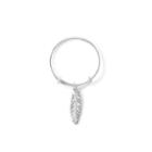 Alex And Ani Feather Expandable Wire Ring, Sterling Silver
