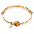 Alex And Ani Topaz Crystal Precious Threads Bracelet, 14kt Gold Plated