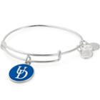 Alex And Ani University Of Delaware Logo Color Infusion Charm Bangle, Shiny Silver Finish