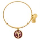 Alex And Ani Cabernet Unexpected Miracles Charm Bangle, Shiny Gold Finish