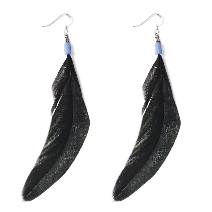Alex And Ani Feather Spirit Earrings, Rafaelian Silver Finish