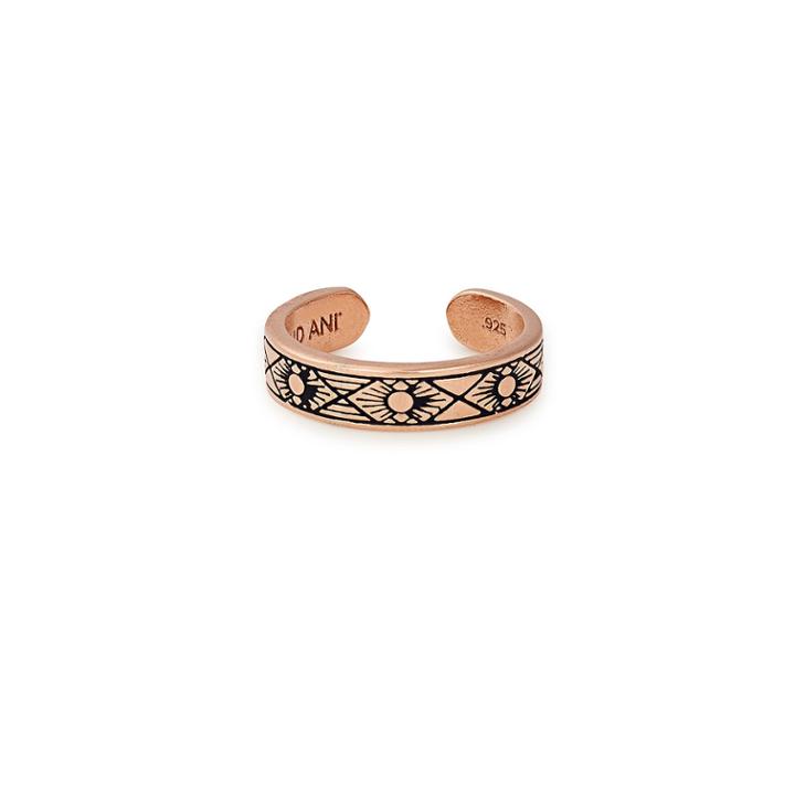 Alex And Ani Sun Cuff Ring, 14kt Rose Gold Plated