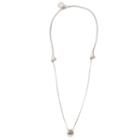 Alex And Ani Om Sacred Studs Necklace, Silver Plated