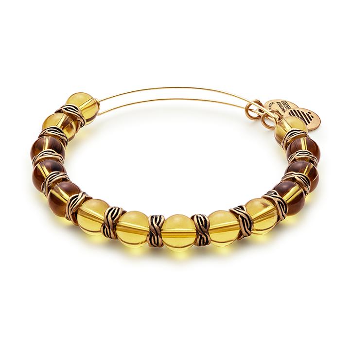 Alex And Ani Glory Independence Beaded Bangle, Rafaelian Gold Finish