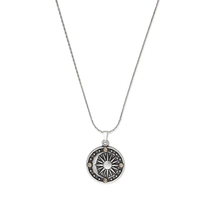 Alex And Ani Cosmic Balance Expandable Necklace, Rafaelian Silver Finish