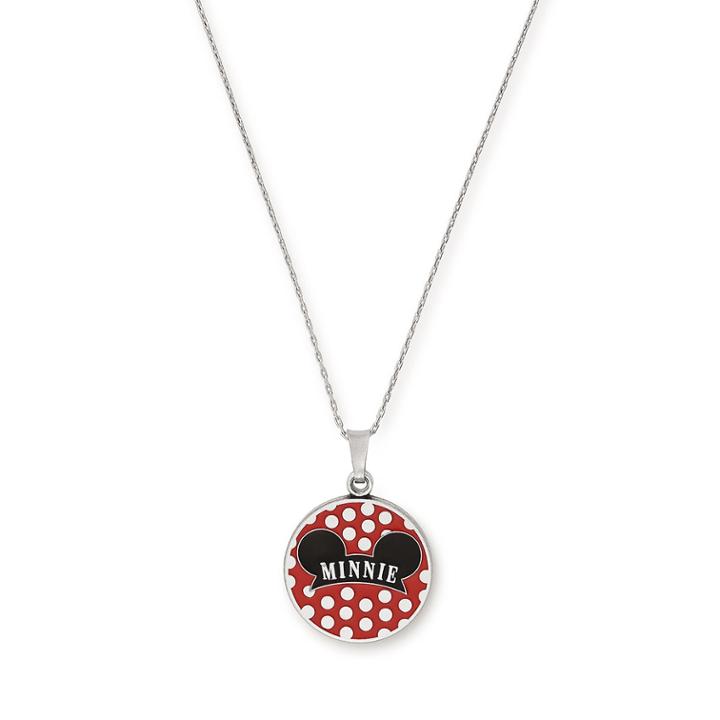Alex And Ani Disney  Minnie Ears Hat Expandable Necklace, Rafaelian Silver Finish