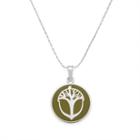 Alex And Ani Avocado Unexpected Miracles Expandable Necklace, Shiny Silver Finish