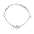 Alex And Ani Satin Crystal Precious Threads Bracelet, Sterling Silver