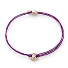 Alex And Ani Amethyst Kindred Cord World Peace Unicef, 14kt Rose Gold Plated