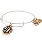 Alex And Ani Initial D Two Tone Charm Bangle, Rafaelian Silver Finish
