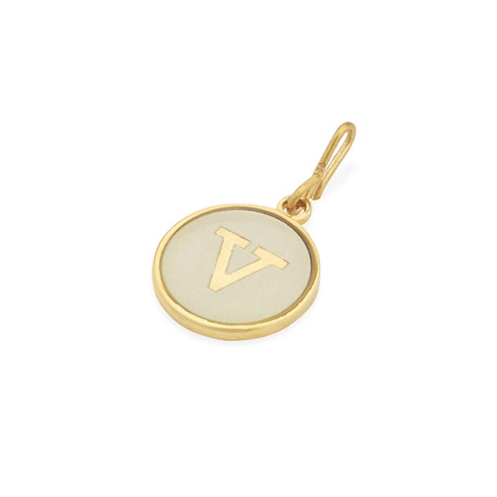 Alex And Ani Initial V Two Tone Charm