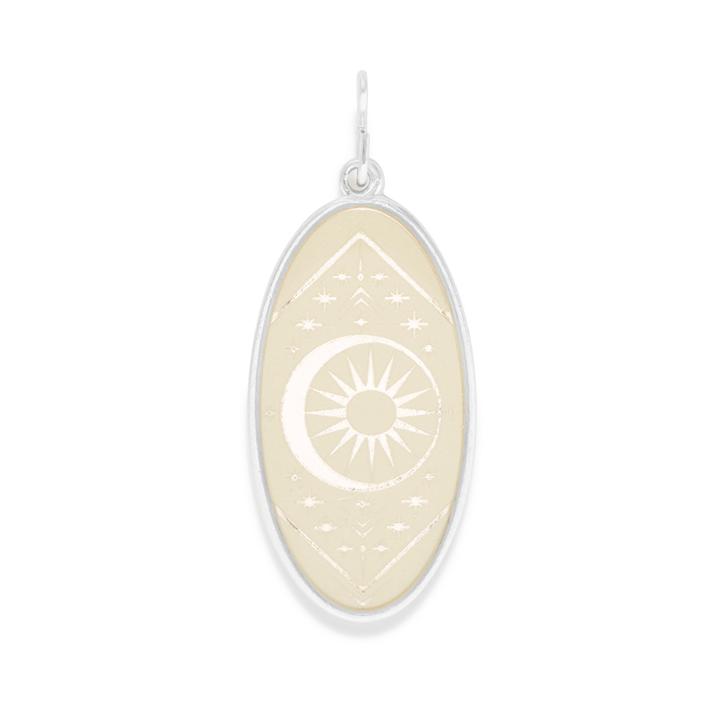 Alex And Ani Cosmic Balance Necklace Charm, Sterling Silver