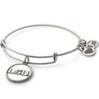 Alex And Ani Louisiana State University  Logo Charm Bangle, Rafaelian Silver Finish