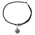 Alex And Ani Laughing Buddha Pull Cord Bracelet, Rafaelian Silver Finish