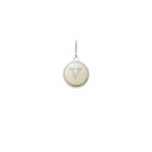 Alex And Ani Initial V Necklace Charm, Sterling Silver