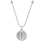 Alex And Ani Godspeed Color Infusion Expandable Necklace, Shiny Silver Finish