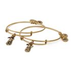 Alex And Ani Side By Side Charm Bangles Jdrf, Rafaelian Gold Finish