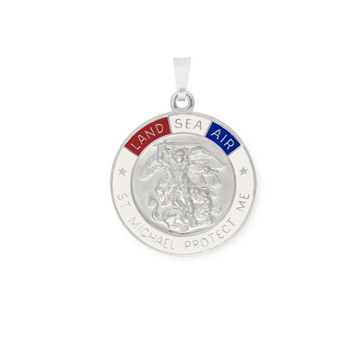Alex And Ani Saint Michael Necklace Charm, Two Tone