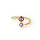 Alex And Ani June Ring Wrap With Swarovski  Crystals, 14kt Gold Plated