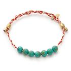 Alex And Ani Turquoise Precious Threads Bracelet, 14kt Gold Plated Sterling Silver
