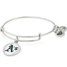 Alex And Ani Oakland Athletics Color Infusion Charm Bangle, Rafaelian Silver Finish