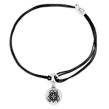 Alex And Ani Healing Love Pull Cord Bracelet, Rafaelian Silver Finish