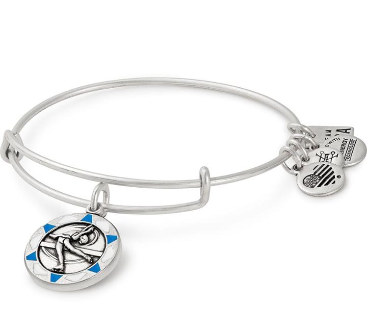 Alex And Ani Team Usa Figure Skating Charm Bangle, Rafaelian Silver Finish