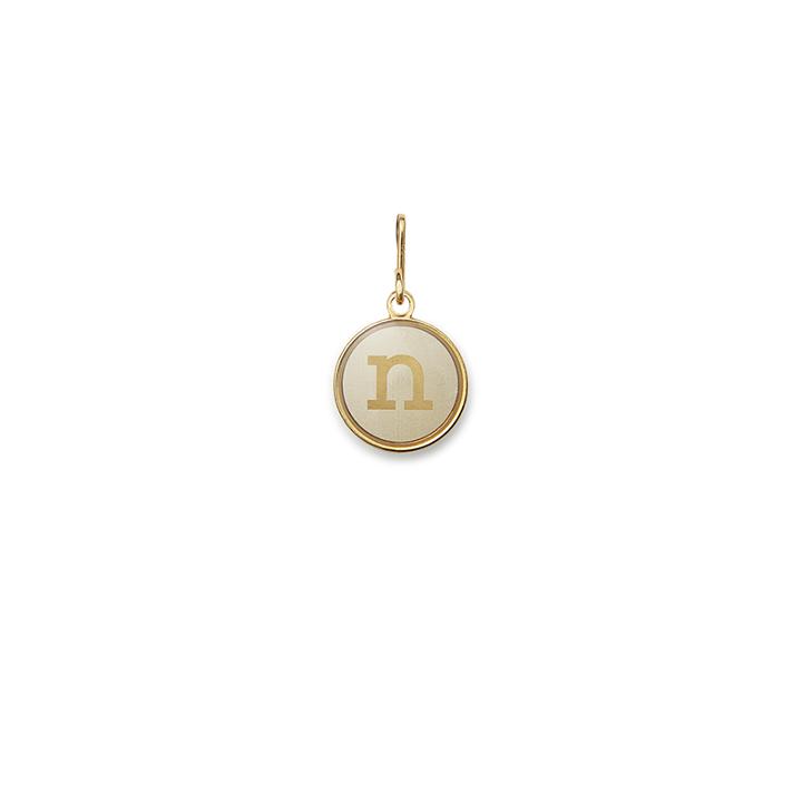 Alex And Ani Initial N Necklace Charm, 14kt Gold Plated