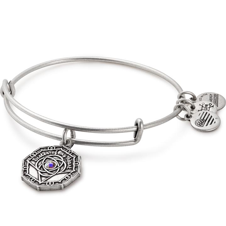 Alex And Ani Bridesmaid Charm Bangle, Rafaelian Silver Finish