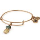 Alex And Ani Pineapple Color Infusion Charm Bangle, Rafaelian Gold Finish