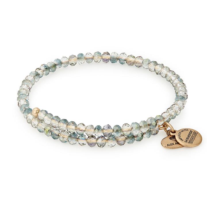 Alex And Ani Icy Mirage Brilliance Wrap, Rafaelian Gold Finish