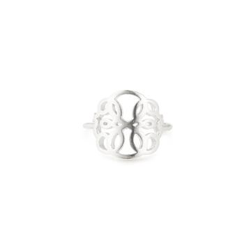 Alex And Ani Path Of Life Adjustable Statement Ring, Sterling Silver
