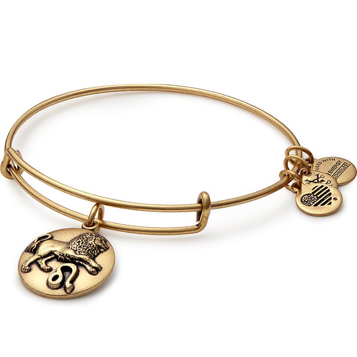 Alex And Ani Leo Charm Bangle, Rafaelian Gold Finish