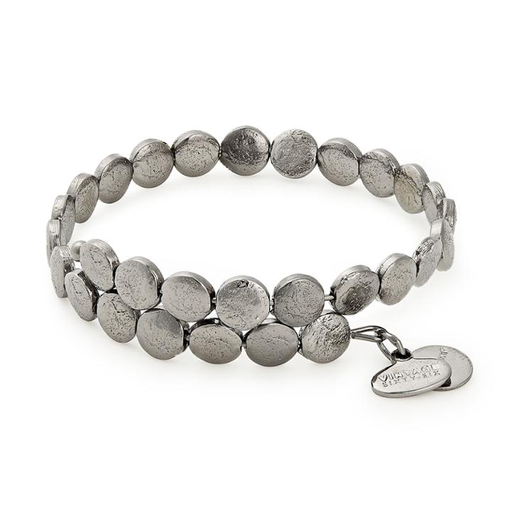 Alex And Ani Coin Wrap, Midnight Silver