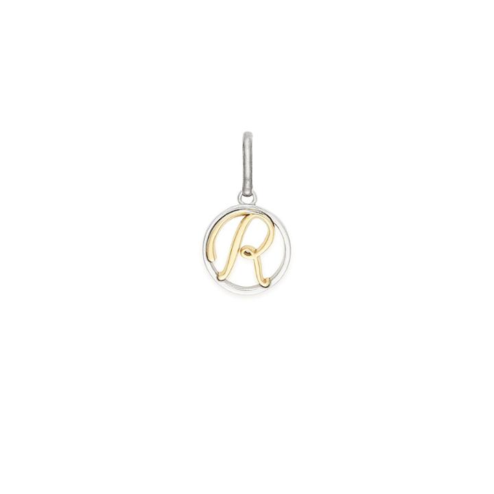 Alex And Ani Initial R Two Tone Necklace Charm