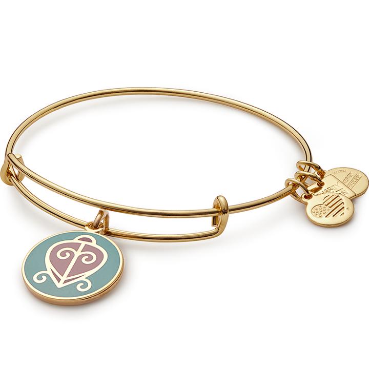 Alex And Ani The Way Home Charm Bangle The National Network To End Domestic Violence, Shiny Gold Finish