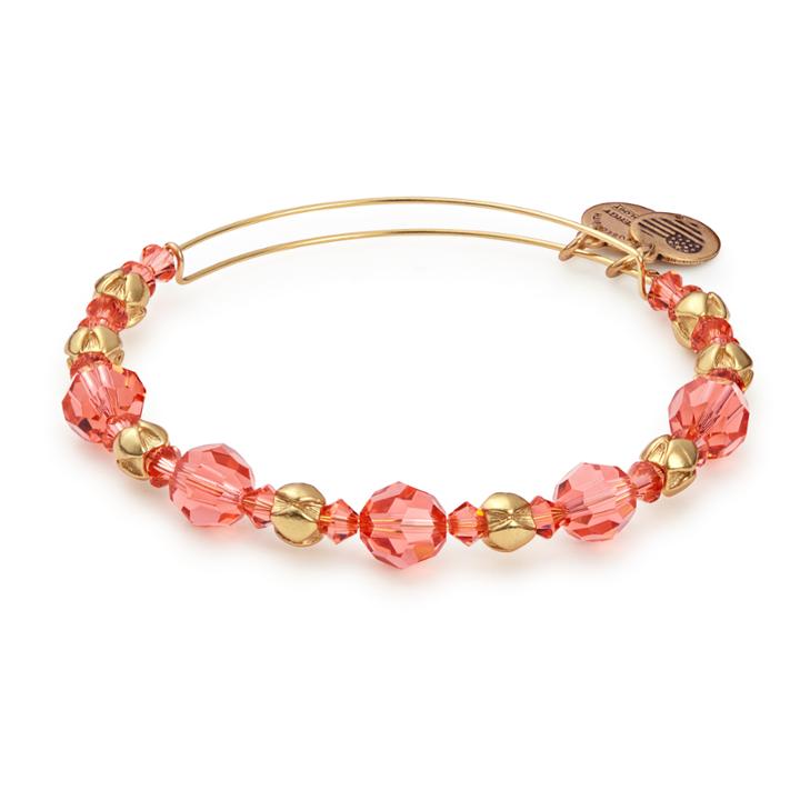 Alex And Ani Petal Beaded Bangle With Swarovski® Crystals