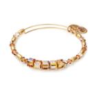 Alex And Ani Glow Beaded Bangle With Swarovski® Crystals, Shiny Gold Finish