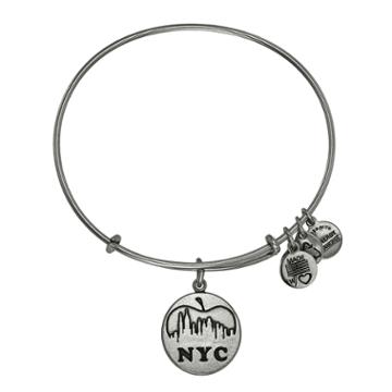 Alex And Ani Nyc Skyline Charm Bangle, Rafaelian Silver Finish