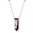 Alex And Ani Rhodonite Pendant Necklace, Sterling Silver