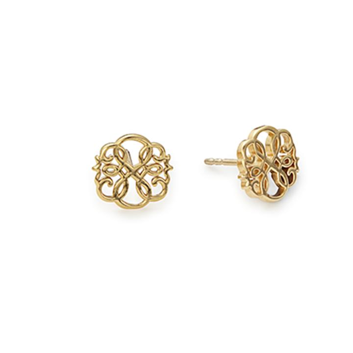 Alex And Ani Path Of Life Post Earrings, 14kt Gold Plated Sterling Silver