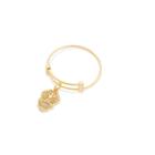 Alex And Ani Calavera Expandable Wire Ring, 14kt Gold Plated